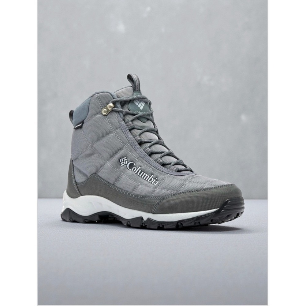 Columbia Firecamp Boots Men's Size 11.5 Grey Hiking Trail Shoes